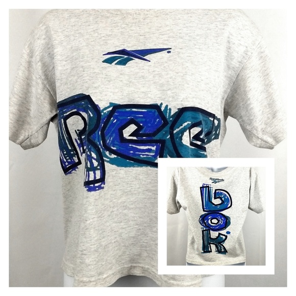 Reebok Tops - Vintage Spell Out Reebok Top 90's